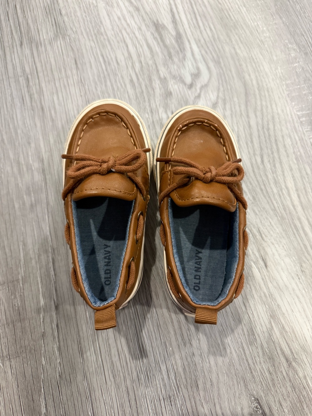 Old Navy Brown Toddler Boat Shoes, Size 7